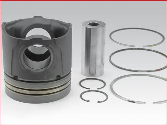 Cummins Piston Kit - 15.5:1 compression ratio (with pin)