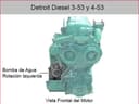 Fresh water pump for Detroit Diesel 3-53, 4-53
