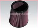 Airsep filter for Detroit Diesel Engine, tappered 9 X 9
