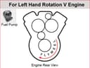 Fuel pump for Detroit Diesel, left hand - New