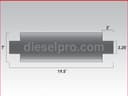Muffler for industrial Detroit Diesel engine 3 inch diameter
