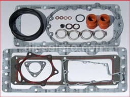 Blower installation gasket kit for Detroit Diesel turbo engines
