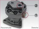 Bomba de combustível diesel de Detroit, mão direita.