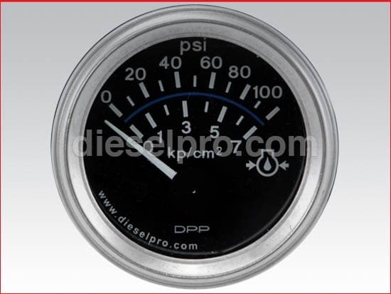 Engine oil pressure gauge 0 to 100 PSI - Electrical 12 volts