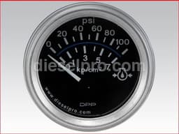 Engine oil pressure gauge 0 to 100 PSI - Electrical 12 volts