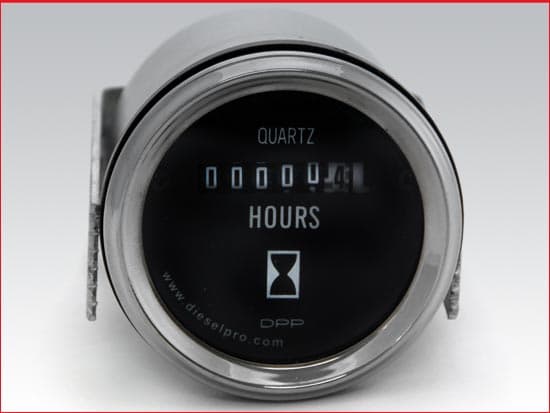 Hourmeter 12/24 volts - Heavy Duty - 2 inch dia