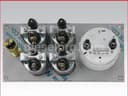 Marine Gauge Panel 24 volts, stainless steel (tach with sender)